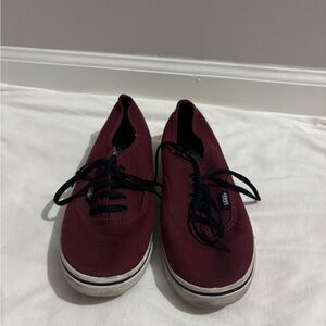 Burgundy vans